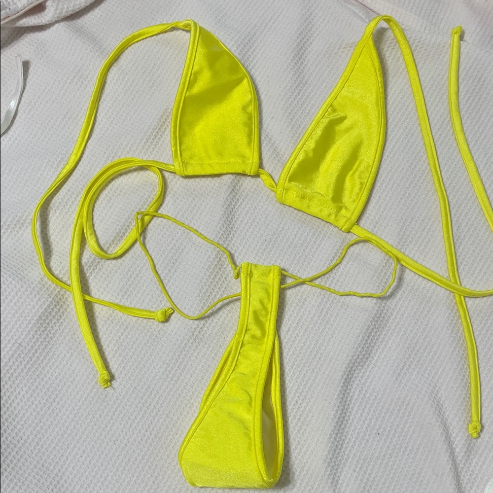 Vibrant Yellow Bikini Set